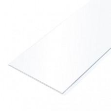 Біла панель ПВХ пластикова вагонка для стін та стелі RL 3135 Білий лак (5 мм) Riko