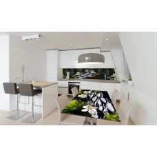 Наклейка вінілова на стіл Zatarga «Чорне каміння річки» 600х1200 мм Z180636st