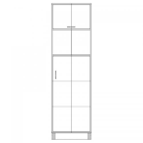 Шафа-Пенал Тиса Мебель ШС-608 Дуб сонома 205x35x60 см Шафа-Пенал Тиса Мебель ШС-608 Дуб сонома 205x35x60 см