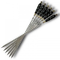 Шампура з дерев'яною ручкою Gorillas BBQ Баран SKK64 45 см 6 шт (5436) Шампура з дерев'яною ручкою Gorillas BBQ Баран SKK64 45 см 6 шт (5436)