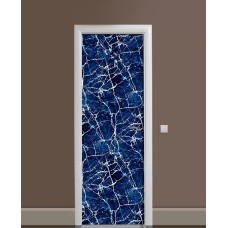 Наклейка на двері Zatarga «Оледеніла річка» 650х2000 мм вінілова 3Д наклейка декор самоклеюча
