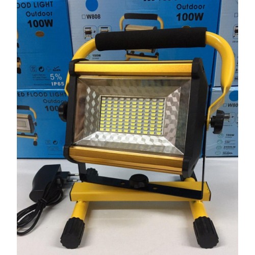 Ліхтар прожектор Led W808 100W SMD USB 6x18650 4 режими