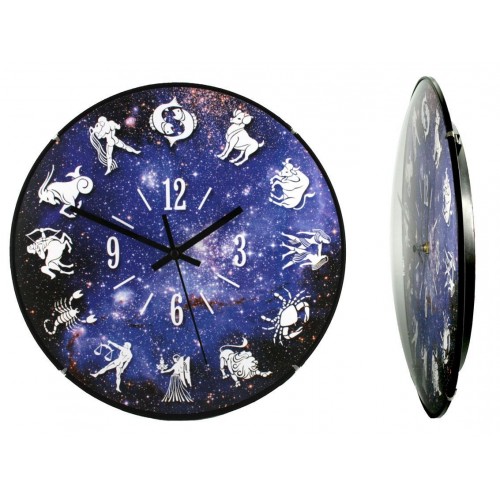 Настінний годинник Montre Зодіак 30х30х5 см Скло Тихий хід (17009) в інтернет супермаркеті PbayMarket!