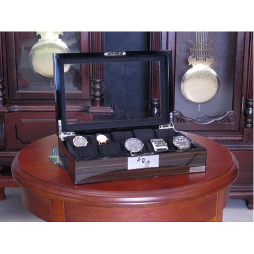 Шкатулка для зберігання годинників Salvadore WB/2386/10.EB 31,5х21х8,5 см Коричнево-чорний Шкатулка для зберігання годинників Salvadore WB/2386/10.EB 31,5х21х8,5 см Коричнево-чорний