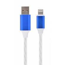 Кабель Cablexpert (CC-USB-8PLED-1M), USB 2.0 - Lightning, 1м, білий
