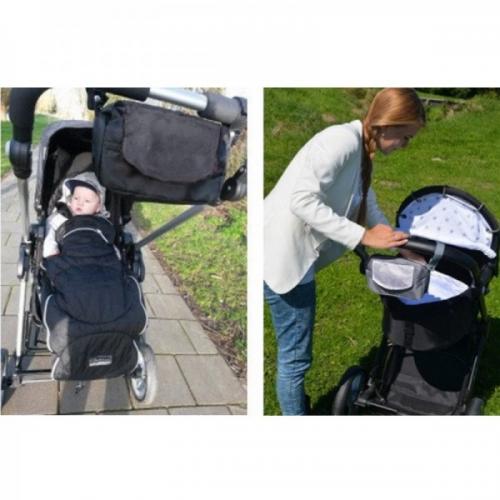 Серветка на коляску Baby Stroller SA-0578 Чорний Серветка на коляску Baby Stroller SA-0578 Чорний