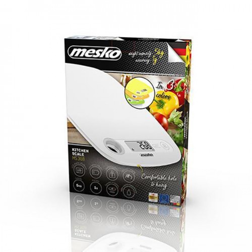 Електронні ваги кухонні Mesko MS 3159 white