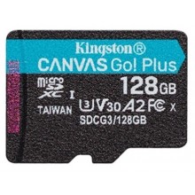 Карта пам'яті MicroSDXC 128GB UHS-I/U3 Class 10 Kingston Canvas Go! Plus R170/W90MB/s (SDCG3/128GBSP)