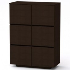 Комод Тумба 2 Компанит МГ 5 85х40х118 см Венге темний