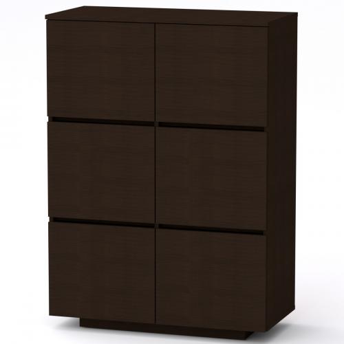 Комод Тумба 2 Компанит МГ 5 85х40х118 см Венге темний