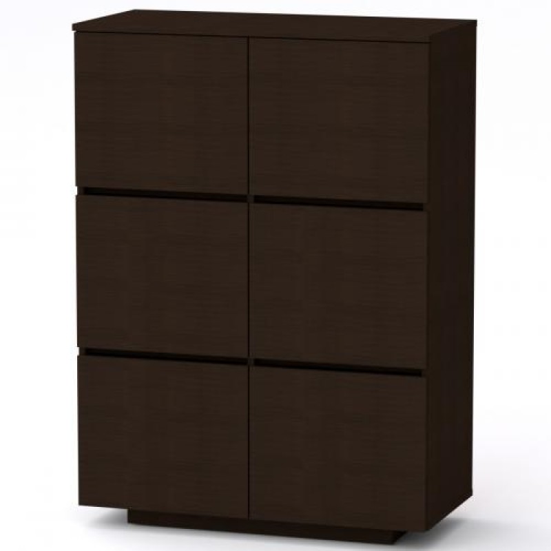 Комод Тумба 2 Компанит МГ 5 85х40х118 см Венге темний