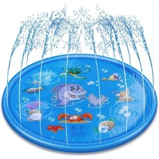 Басейн-фонтан дитячий No Brand 100x100x12 см Блакитний (DTCHKL-BLU-0842)