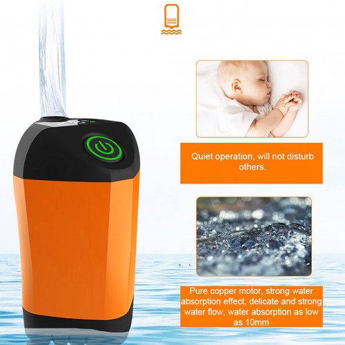 Акумуляторний переносний душ SUNROZ Camping Shower YT70W New Generation 7800 mAh Помаранчевий (SUN4017_3)
