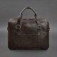 Шкіряна сумка для ноутбука та документів темно-коричнева BlankNote