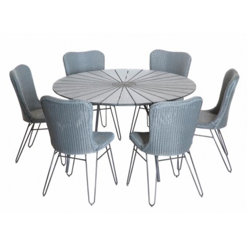 Обідній комплект Cruzo Бонні loom 7 предметів Антрацит (ok10882) Обідній комплект Cruzo Бонні loom 7 предметів Антрацит (ok10882)