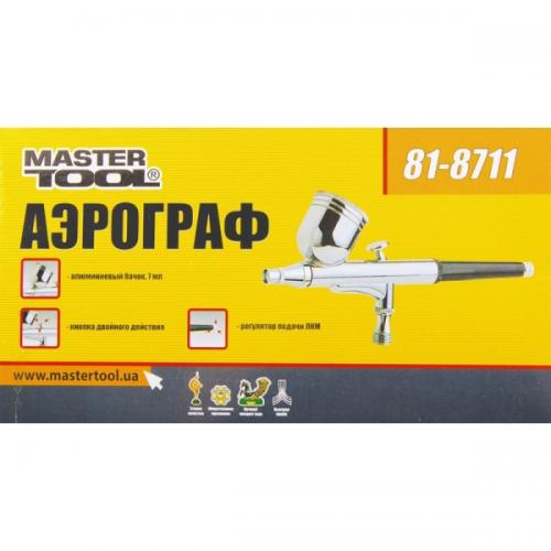 Міні аерограф з набором аксесуарів MASTERTOOL ПРОФІ 81-8711