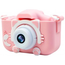 Дитячий цифровий фотоапарат Smart Kids Kitty 20 Мп 16 Гб Рожевий