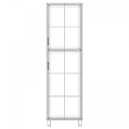 Шафа-Пенал Тиса Мебель ШС-607 Дуб сонома 205x35x60 см Шафа-Пенал Тиса Мебель ШС-607 Дуб сонома 205x35x60 см