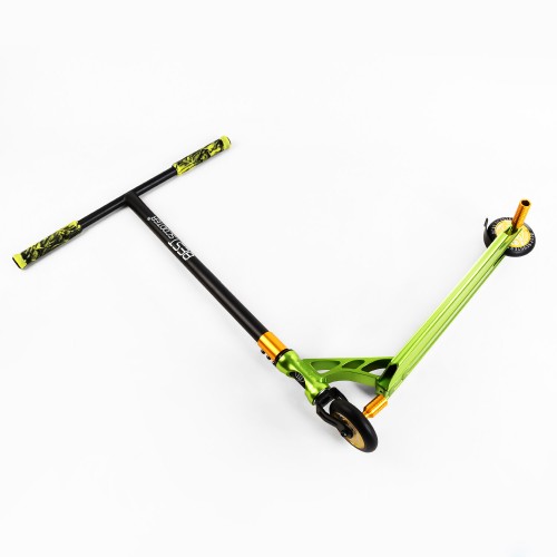 Самокат трюковий Best Scooter Skull and Snake HIC-система пеги алюмінієвий диск та дека 100 кг Green (107483)