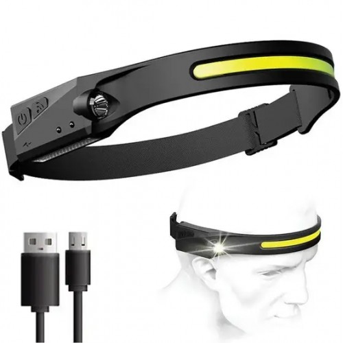 Ліхтарик налобний акумуляторний Bailong BL-G28 XPE+COB USB зарядка+датчик руху (1756375758) Ліхтарик налобний акумуляторний Bailong BL-G28 XPE+COB USB зарядка+датчик руху (1756375758)