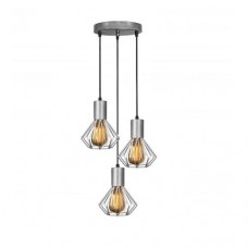 Світильник лофт MSK Electric Diadem підвісний на круглій основі NL 2215-3R CR хром