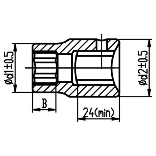 Насадка шестигранна 3/4 Насадка шестигранна 3/4
