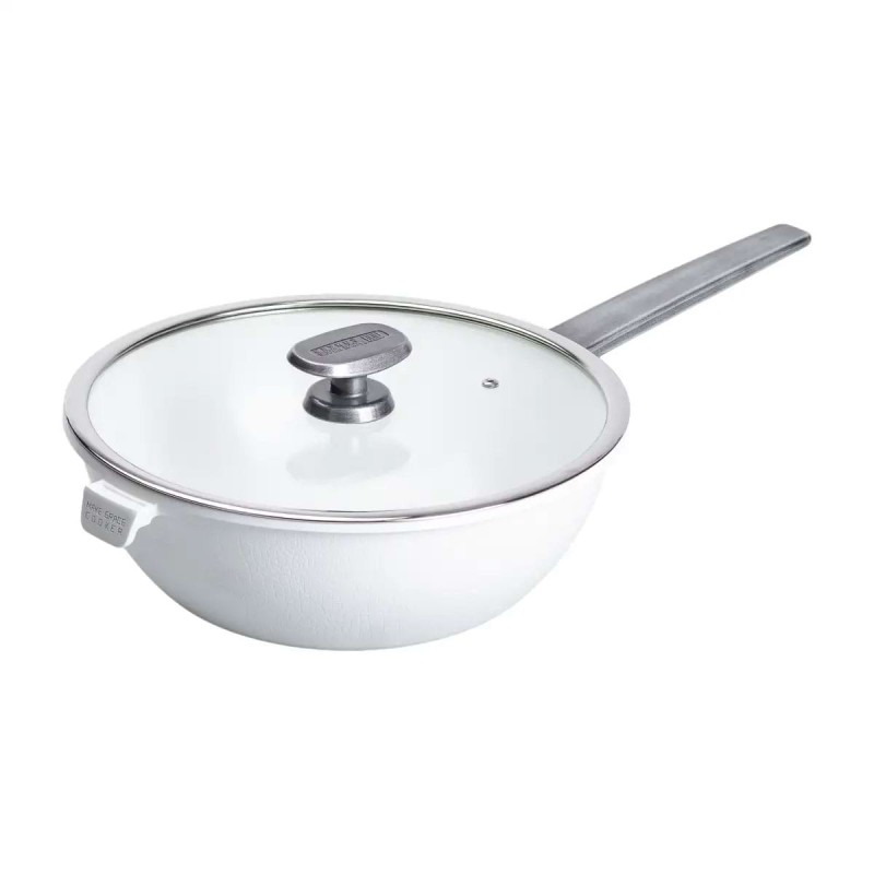 Сковорода алюмінієва ВОК з антипригарним покриттям MGC 30 см Білий (HP-4-460W)