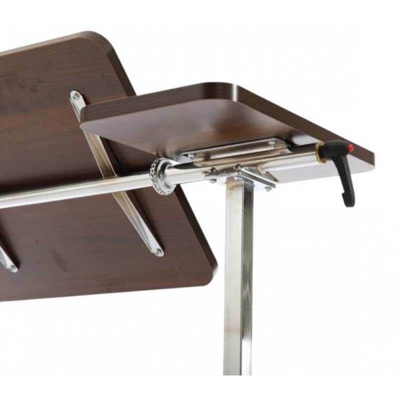 Столик приліжковий з регулюванням висоти MED1 SC-OT03 Темний горіх