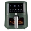 Аерофритюрниця Berlinger Haus Matte Green Collection 8 л Чорно-зелений (BH-9710)