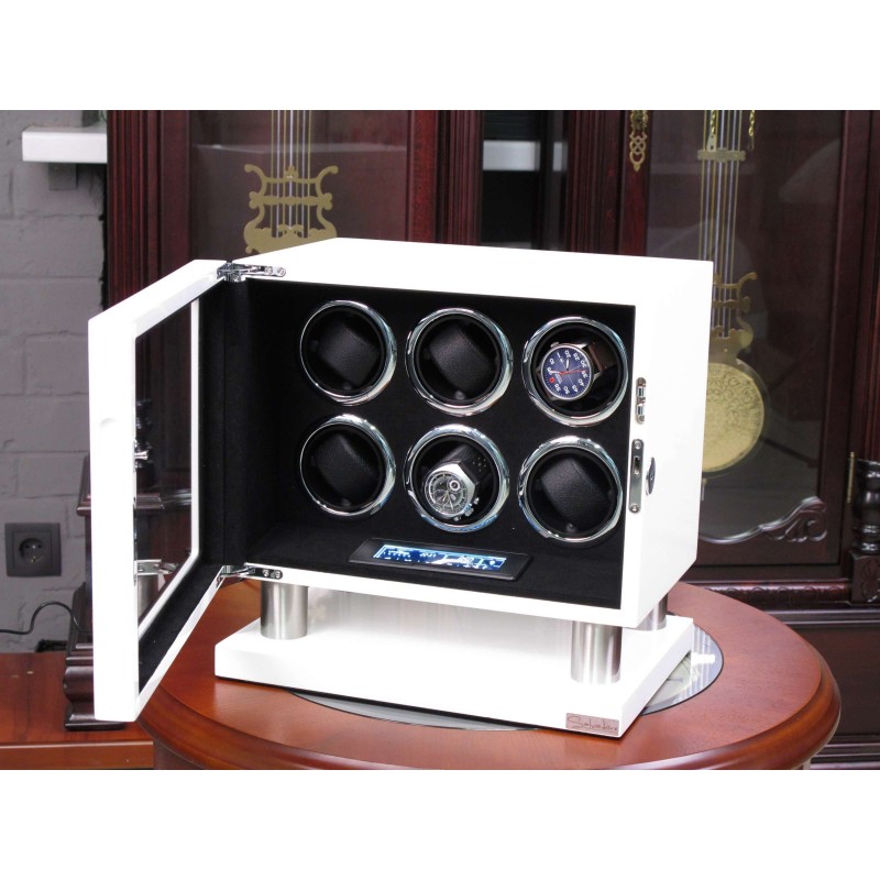 Шкатулка Salvadore для підзаводу 6 годинників 8006/WF/DF 6x6 Білий