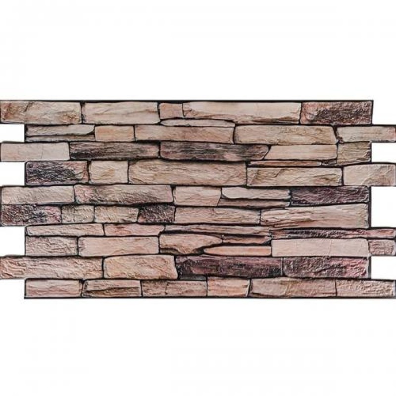 Декоративна ПВХ панель Sticker Wall 960х480х4 мм Коричневий (D) SW-00001555