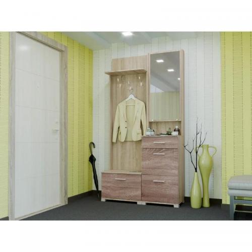 Передпокій Бриз ТО-4 + вішалка Еверест сонома + трюфель Передпокій Бриз ТО-4 + вішалка Еверест сонома + трюфель