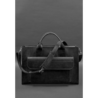 Шкіряна сумка для ноутбука та документів Універсальна синя Crazy Horse BlankNote