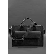 Шкіряна сумка для ноутбука та документів Універсальна синя Crazy Horse BlankNote