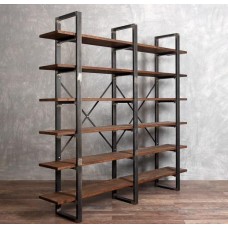 Стелаж для зберігання в стилі Loft Чорний NS-1798 2030x2000x300 мм