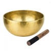 Тибетська співоча чаша Singing bowl Ручна холодна ковка 23,3/23,3/10,6 см Бронза матова (27405) в інтернет супермаркеті PbayMarket!