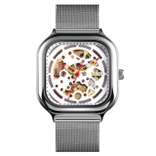 Годинник чоловічий Skmei 9184 Скелетон Сріблястий (2567580002)