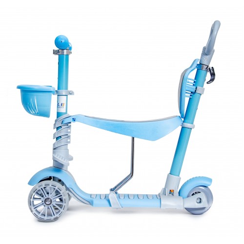 Самокат Scooter Smart 5in1 багатофункціональний, з батьківською ручкою Blue (1451904439) Самокат Scooter Smart 5in1 багатофункціональний, з батьківською ручкою Blue (1451904439)