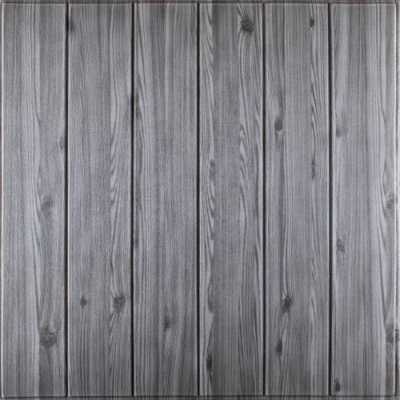 Самоклеюча декоративна панель 3D 3D Loft HP-YYB04-5 Під графітове дерево 700x700x5мм