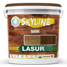 Лазур Skyline Lasur Wood декоративно-захисна для обробки дерева Кіпаріс 5 л
