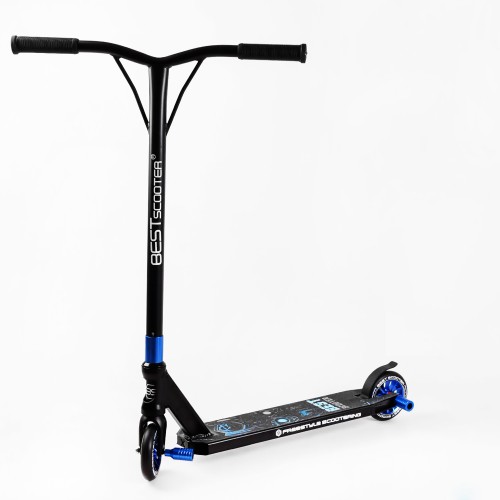 Самокат трюковий Best Scooter Skull Warrior HIC-система пеги алюмінієвий диск та дека 100 кг Blue and black (106841) Самокат трюковий Best Scooter Skull Warrior HIC-система пеги алюмінієвий диск та дека 100 кг Blue and black (106841)