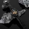 Наручний годинник чоловічий BESTA Skeleton UA Black Чорний (3121)