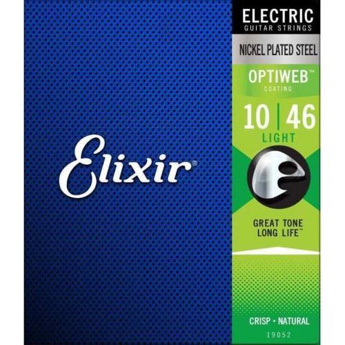 Струни для електрогітари 6 шт Elixir 19052 Optiweb Nickel Plated Steel Light 10/46 Струни для електрогітари 6 шт Elixir 19052 Optiweb Nickel Plated Steel Light 10/46