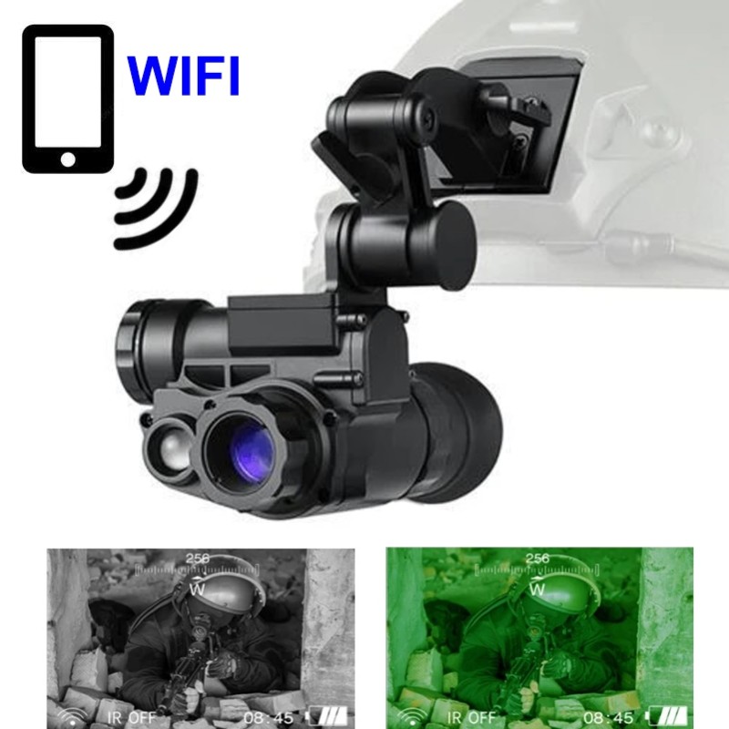 Монокуляр нічного бачення ПНБ wifi 6Х та кріпленням на шолом Nectronix NVG10 (100971)