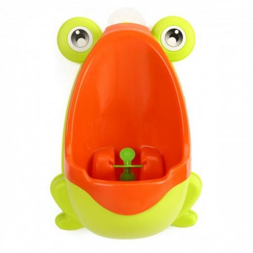 Дитячий пісуар Жаба Leluno LU1077 Жовтий з оранжевим Дитячий пісуар Жаба Leluno LU1077 Жовтий з оранжевим