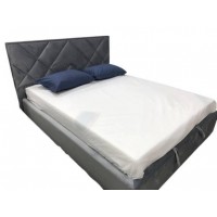 Ліжко двоспальне BNB Dracar Comfort 140 х 190 см Allure З підйомним механізмом та нішою для білизни Синій