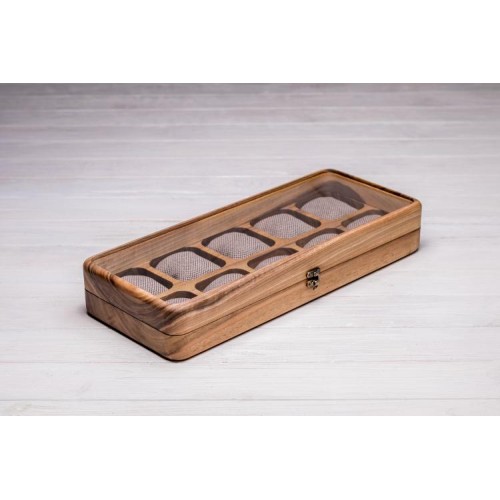 Підставка органайзер для зберігання наручних годинників ecoWalnut 7х43.5х18 см Підставка органайзер для зберігання наручних годинників ecoWalnut 7х43.5х18 см