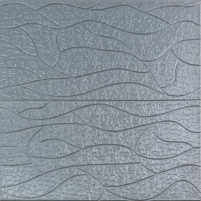 Панель 3D Sticker Wall 700х700х6 мм Silver (D) SW-00001951