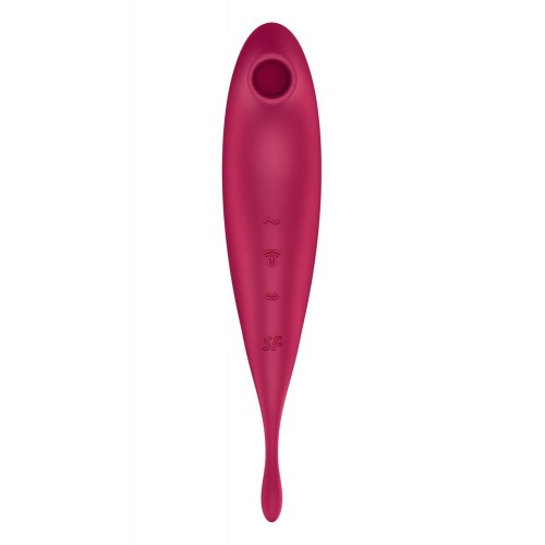 Смарт-вібратор для клітора з вакуумною стимуляцією Satisfyer Twirling Pro+ dark red в інтернет супермаркеті PbayMarket!