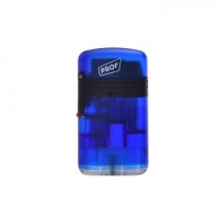 Запальничка газова 2 турбо Prof Double Jet Flame Transparent Синя (40803728BLU)